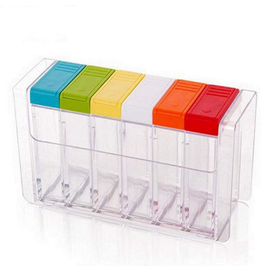 18pcs Seasoning Bottle Container with Multi Color 4 set